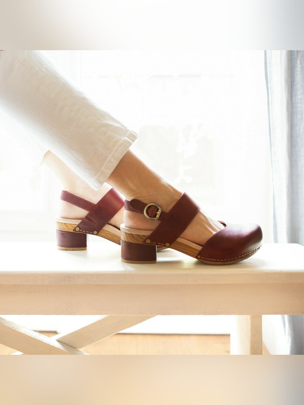 Mahogany Dansko Malin Clog Sandal Slingback Strap Buckle Cottage Boho Prairie 🌿 - Picture 5 of 9